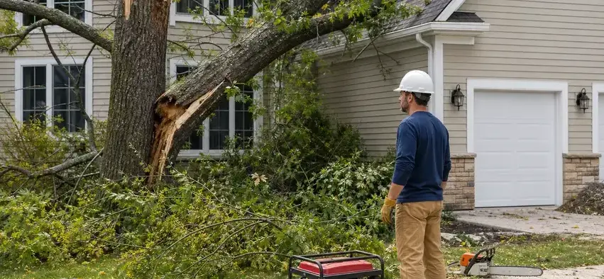 Winter storm damage in Peoria, AZ by Sutter Water Damage Restoration
