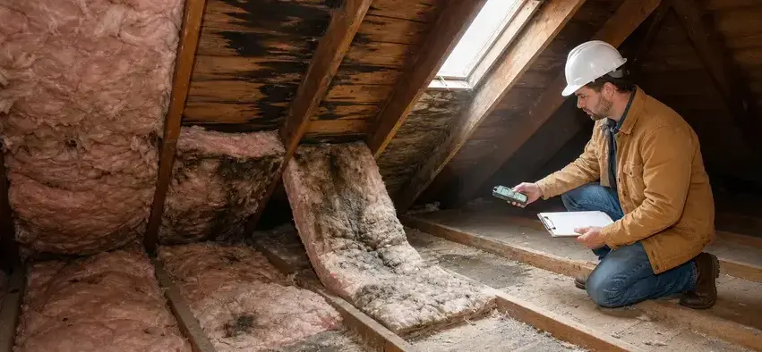 Attic water damage in Peoria, AZ by Sutter Water Damage Restoration